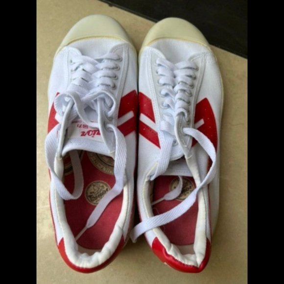 SOLD ON MERCARI Men's Warrior Shanghai WB-01 Sneakers in White & Red - Size 10 - Picture 2 of 5